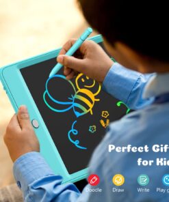 LCD Writing Tablet 2 Pack for Kids 10 Inch Colorful Screen, Toddler Educational Toys for 2 3 4 5 6 Years Old Boys and Girls, Reusable and Portable Drawing Tablet Christmas Toys Gifts for Kids Blue,pink 13 716EJkyNP2L