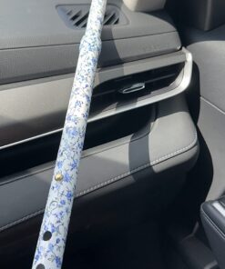 DMI Adjustable Designer Cane with Offset Handle, Comfort Grip and Strap, Tiny Flowers, FSA and HSA Eligible 22 716EWHwbvjL