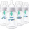 Philips AVENT Anti-Colic Baby Bottles with AirFree Vent, 9oz, 4pk, Clear, SCY703/04 4 Pack 49 716Er5kxtkS