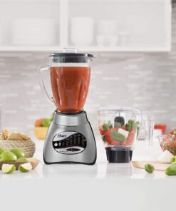 Oster Core 16-Speed Blender with Glass Jar, Black, 006878. Brushed Chrome , 40 Ounce 19 716EzctOm6L