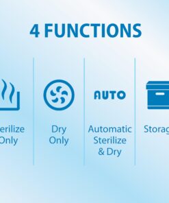 Dr. Brown's All-in-One Sterilizer and Dryer for Baby Bottles, Parts & Other Newborn Essentials Sterilizer & Dryer 1 Count (Pack of 1) 39 716Fz2yvF9L