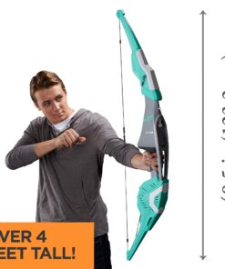 Dude Perfect Signature Bow Nerf Sports Biggest Nerf Bow with 2 Nerf Whistling Arrows For Kids, Teens, and Adults Standard Packaging 15 716G rFGH1L