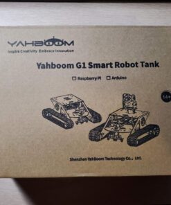 Yahboom Raspberry Pi Robot Tank Chassis AI 2DOF Camera Starter Kit Python Programmable Electronic Science Project DIY G1 Tank STEM Smart Car Robotic Kit for Kids Teens G1 Tank Without Pi 60 716G2ymt4eL