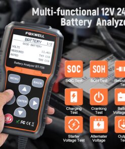 FOXWELL NT301 OBD2 Reader and FOXWELL BT705 12V 24V Auto Battery Tester 13 716G4QYYVL
