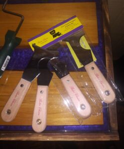 Bates- Paint Scraper, Taping knife, Pack of 2 Putty Knife Scraper, Scraper, 5 in 1 tools, Spackle Knife, Caulk Removal Tool, Painters Tool, Paint Can Opener, Paint Remover for Wood, Wallpaper Scraper Original Version 40 716GGuWGY L