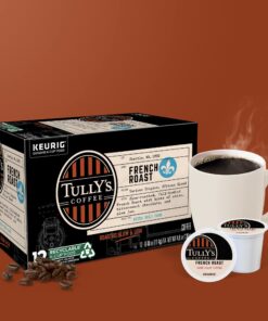 Tully's Coffee French Roast Keurig Single-Serve K-Cup Pods, Dark Roast Coffee, 72 Count (6 Packs of 12) 23 716GSTlOnL 1