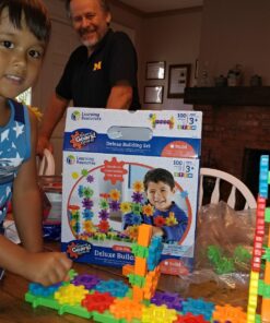 Learning Resources Gears! Gears! Gears! 100-Piece Deluxe Building Set - Ages 3+, Preschool Building Sets, Gears Toys for Kids, STEM Toys for Toddlers, Construction Toy Set, Kids Building Toy 100 Piece Set Gears! 49 716GxOakiXL