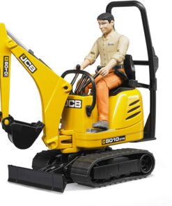 Alternative view of Bruder Toys - Construction Realistic JCB Micro Excavator 8010 CTS and Bworld Construction Man Action Figure (Figure Colors May Vary) - Ages 4+