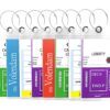 Highwind Cruise Luggage Tags for Suitcases | Cruise Accessories Must-Haves | Compatible w/All Cruise Lines | E-tag Holders Zip Seal&Steel Loops | ID Badge | Waterproof Clear Cruise Tags (4pk, Clear) 4 Pack - Clear 33 716HBU4LAML