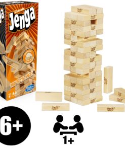 Alternative view of Jenga Classic Game with Genuine Hardwood Blocks, Stacking Tower Game for 1 or More Players, Kids Ages 6 and Up Jenga Classic