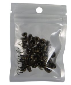 Round Flat Head Chicago Screws Buttons for Leather Crafting, 1/4 Inches (6mm) Repair Screw Post Fastener, Metal Nail Rivet Studs, Bronze, 30 Sets, Diameter 5/16 Inches (8mm) 30 pcs 7 716HnkpfFL