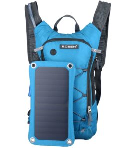 Alternative view of Solar Backpack 7W Solar Panel Charge for Cell Phones and 5V Device Power Supply Biker Pack Blue without Battery Pack