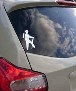 Alternative view of Bluegrass Decals D1056 Hiker Hiking Camper Camping Decal Sticker
