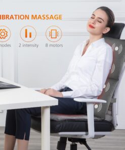 Snailax Shiatsu Foot Massager with Heat and Massage Throw Pillow & Massage Seat Cushion Bundle | Kneading Foot & Back Massager, Heated Foot Warmer, Electric Feet Massager Machine 16 716IvxxuypL