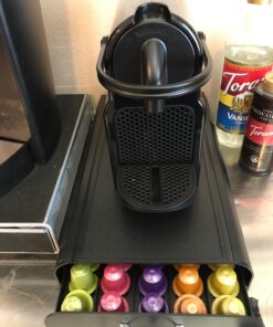 Mind Reader Nespresso Compatible Capsule Drawer, Countertop Organizer Coffee Pod Holder, Storage, 9.25" L x 15" W x 2" H, 9.21 x 15.94 x 2.36, Black 45 716JagJOGvL