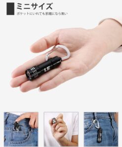 LE 5-Pack Mini Keychain LED Flashlights - Waterproof, Bright, Compact & Portable, Batteries Included - Ideal for Bedroom, Hallway, Laundry Room, Stairwells, Emergency & Everyday Use - Black 14 716Jf5Zb1mL 1