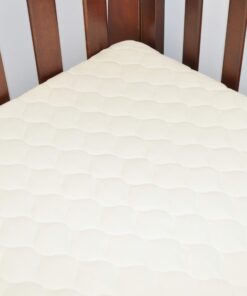 American Baby Company Waterproof Crib and Toddler Mattress Protector, Quilted Fitted Protector Pad Cover made with Organic Cotton Top Layer, 52“ x 28" Crib (28" x 52") 19 716KL6RFYL