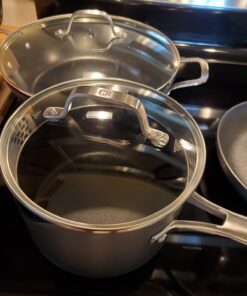 Calphalon Classic Hard-Anodized Nonstick Cookware Kitchen Essentials Set, 6-Piece Pots and Pans Set 6-Piece Nonstick w/ AquaShield™ 45 716Knmy0iQL