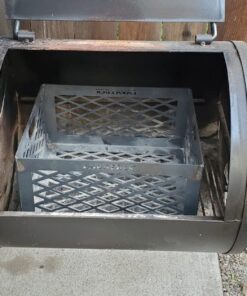 BBQ Charcoal Basket 12 x 10 x 6 inch Vertical Horizontal or UDS Smoker Coal Firebox 19 716Kw08GWuL