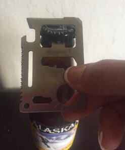 Ultimate 11-in-1 Survival Credit Card Multitool By GUARDMAN – Stocking Stuffer Christmas Gift - Multipurpose Tactical Wallet Tool With Bottle Opener, Survival Knife Gifts For Men Birthday Dad 1 35 716L4WbSgML