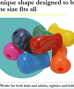 The Pencil Grip Pencil Grips, Universal Ergonomic Writing Aid For Righties And Lefties, Glitter Pencil Grippers, Assorted Colors, 6 Count - TPG-11206 6 Count (Pack of 1) 11 716L6ku8szL