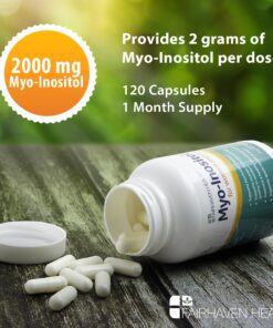 Fairhaven Health Myo-Inositol for Couples Fertility - Men and Womens Fertility Supplement to Support Regular Cycles in Women & Sperm Count & Motility in Men - (120 Capsules) 17 716LaLYTNtL 3