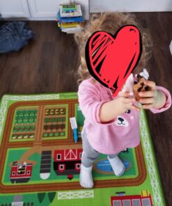 SCS Direct Farm Animal Toy Action Figure Set - 50 Pieces with 16 Different Barnyard Animals and Accessories - Includes Cows, Horses, Chickens, Pigs, Sheep & More - Great for School Projects & Dioramas 40 716Lbnbtx7L