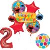 Elmo and Friends 2nd Birthday Supplies Decorations Balloon kit 24 716Lm0pmpJL