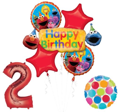 Elmo and Friends 2nd Birthday Supplies Decorations Balloon kit