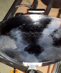 JOYCE CHEN Professional Series 14-Inch Carbon Steel Wok with Phenolic Handles 14 - inch Flat Bottom Wok 46 716MWh1avL