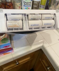 Panasonic K-KJS1MCA2BA eneloop D Size Battery Adapters with eneloop AA 2100 Cycle Ni- MH Pre-Charged Rechargeable Batteries, 2 "D" Adapters with 2 Batteries D Spacer Pack 28 716MudJzABL
