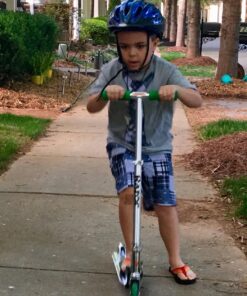 Razor A Kick Scooter for Kids - Lightweight, Foldable, Aluminum Frame, and Adjustable Handlebars A (Standard) Green Standard Packaging 20 716N TP5APL