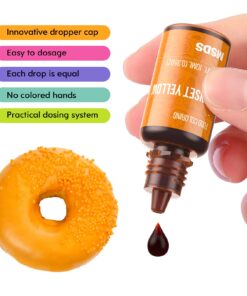 Food Coloring Set - 12 Food Grade Vibrant Food Dye Cherrysea Tasteless Liquid Color for Cake Decorating, Baking, Easter Egg, Icing, Fondant, Cooking, Slime Making DIY Supplies Kit - 0.35 Fl. oz (10 ml)/Bottles 0.35 Fl Oz (Pack of 12) 23 716N0iOT6sL