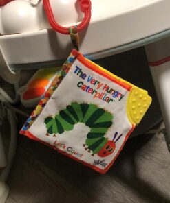 Let's Count Soft Book - World of Eric Carle the Very Hungry Caterpillar Baby on the Go Clip Teething Crinkle Soft Sensory Book for Babies, 5.25x5.25 Inch 31 716N4YIp4L