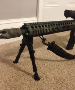 UTG Shooter's SWAT Bipod, Rubber Feet, Height 6.2"-6.7" , Black 53 716O6lGA9OL