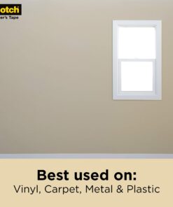 Scotch Contractor Grade Masking Tape, Tan, Tape for General Use, Multi-Surface Adhesive Tape, 0.94 Inches x 60.1 Yards, 9 Rolls 0.94" Width 27 716OVUAuTL 1