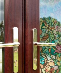 d-c-fix Window Privacy Film Tulia Stained Glass Self-Adhesive Two Way Day and Night Decorative Vinyl Covering for Home Door Bathroom Decal Sticker 17.7" x 78.7" 31 716OaVB JoS