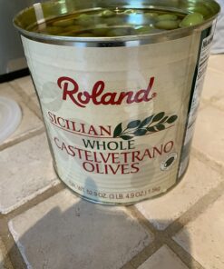Roland Foods Whole Castelvetrano Olives, Specialty Imported Food, 3 Lb 4.9 Oz Can 32 716OxxK4o6L