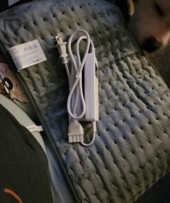 Heating Pad for Back Pain Relief, ZUODUN Electric Heating Pads for Cramps with Auto Shut Off & 6 Heat Levels, Moist Heat Therapy, Machine Washable, LED Controller, Gifts for Women, Men Gray-12 x 24 Inch 53 716P0qd3DPL