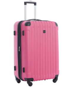 Travelers Club Midtown Hardside Luggage Travel, Bubble Gum, 4-Piece Set 13 716P7pJtmML