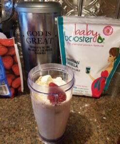 Baby Booster Tahitian Vanilla Prenatal Vitamin Supplement and Protein Shake, Caffeine Free, All Natural, Vegetarian DHA, High Protein, Methyl Folate, B Vitamins, Great for Morning Sickness, 1 lb 21 716Qs7b98DL
