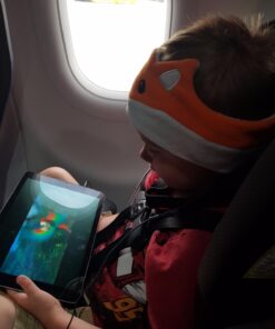 CozyPhones Kids Headphones Volume Limited with Thin Speakers & Super Soft Fleece Headband - Perfect Toddlers & Children's Earphones for Home, School & Travel - Fox 36 716QsQbLpmL