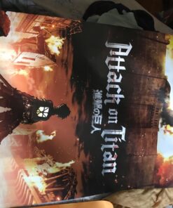 Trends International Attack on Titan - Fire Wall Poster, 22.375" x 34", Unframed Version 29 716RAmZ4WL