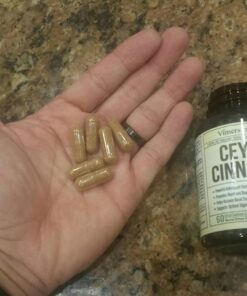 Organic Ceylon Cinnamon Capsules - Ceylon True Cinnamon Supplements (Canela de Ceylan) for Inflammation Balance, Cognitive Function, Metabolic, Antioxidant Support. Non-GMO. Vegan. 60 Caps Made in USA 44 716Rid6192L