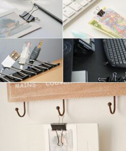 150Pcs Large Binder Clips 6 Assorted Sizes Paper Clamps Clip for Paper Metal Clip Office School Home Supplies (Black) Assorted Size Black 18 716S2anLzkL