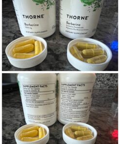 Thorne Berberine - Dual Action Formula with Phytosome Plus Botanical Extract - Support Heart Health, Immune System, Healthy GI, Cholesterol - Gluten-Free, Dairy-Free - 60 Capsules - 30 Servings 18 716SCIIdRkL