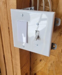 Amazon Basics Single Pole Smart Switch, Neutral Wire Required, 2.4 Ghz WiFi, Works with Alexa, White, 4.65 x 2.91 x 1.74 in Single Pole Switch 31 716SIE5NML