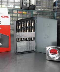 Huot 10550 Drill Bit Index for Jobber Length Sizes 1/16" to 1/2" in 1/64" Increments Original version 31 716ScdoxfwL