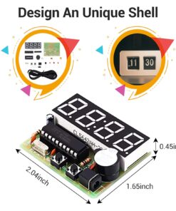 MiOYOOW 4-Digit Digital Clock Kits with PCB, DIY Alarm Clock Soldering Project Kit for Learning Electronics Soldering Practice with English Instructions 1 Pack-4 Digit Clock Kit(0.56 Inch) 57 716SsDvj1XL
