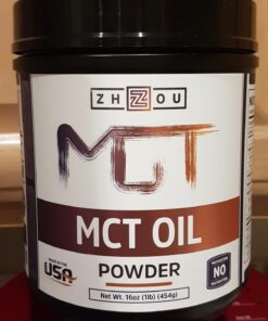 Zhou MCT Powder With Prebiotic Acacia Fiber | Zero Net Carbs | Keto Friendly Fat & Fiber Source | Easy To Digest | 45 Servings, 14.5 oz 24 716U8w7XsyL